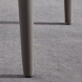 Eigentijdse faux lederen eetstoelen stoelen metalen armloze eetkamerstoelen