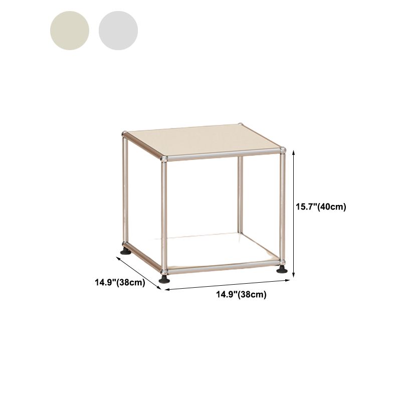 Mesa de centro de metal para cóctel, estilo mediados de siglo, de 15,75" de altura