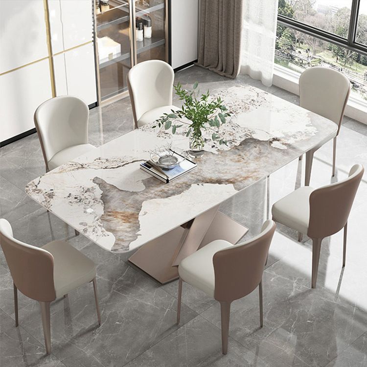 Glam Style Dinette Set for Dining Room 1/2/5/7 Pieces Glossy White Dining Table Set Clearhalo 'Dining Room Sets' 'Dining Tables & Seating' 'dining_room_set' 'furn' 'furn_dining_room_set' 'Furniture' 'Kitchen & Dining Furniture' 1200x1200_35d97116-a56f-48e5-bca8-60ac1b966c7c