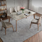 Sintered Stone Top Rectangle Table in Grey Kitchen Table with Wooden Base and 4 Legs Clearhalo ' dining_table' 'Dining Tables & Seating' 'Dining Tables' 'furn' 'furn_dining_table' 'Furniture' 'furniture_dining_table' 'Kitchen & Dining Furniture' 'kitchen&dining_furn' 'kitchen' 'kitchen_dining_table' 1200x1200_35d9f917-102f-4b3a-a82d-537926758d60