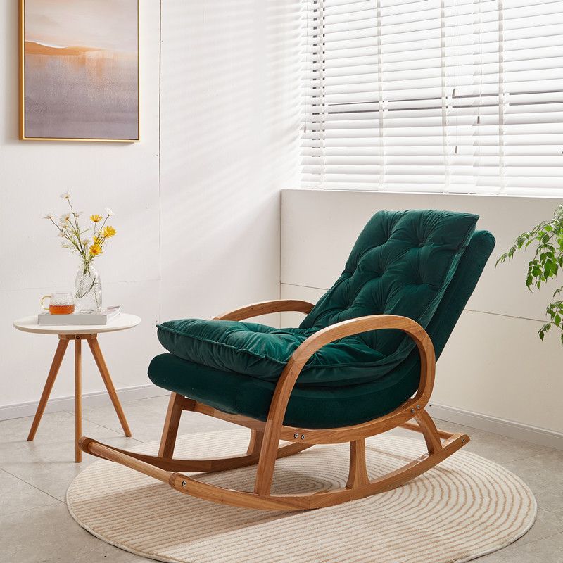 Moderne stijl houten schommelstoel lounge vrije tijd chaise stoel voor binnen