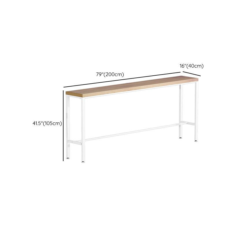 Indoor Contemporary Bar Dining Table Rectangle Solid Wood Bar Table Clearhalo 'Bar Furniture' 'Bar Tables' 'bar_tables' 'furn' 'furn_bar_tables' 'Furniture' 'Kitchen & Dining Furniture' 1200x1200_35dc08b5-9a19-4285-9b9b-8b7d82d0e224