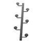 Rack de manteau mural en acier moderne 27,56 "L 6 HOCKS COINS COINDER