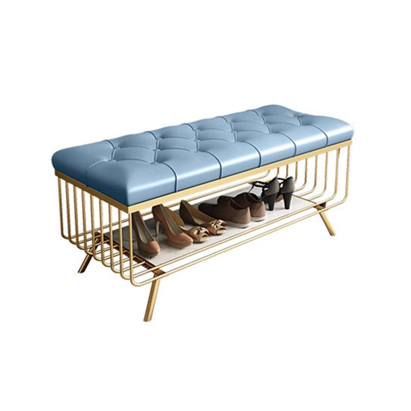 Glam 14" W Seating Bench Cushioned Solid Color Entryway and Bedroom Bench Clearhalo 'Benches' 'Chairs & Seating' 'furn' 'furn_benches' 'Furniture' 'Living Room Furniture' 1200x1200_35dd7625-d73b-4f8b-844b-c748598b598c