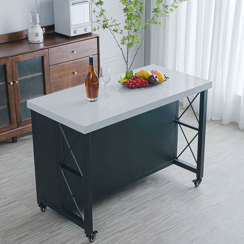 Moderno tavolo rettangolare tavolo rotolare sala da pranzo carrello da cucina