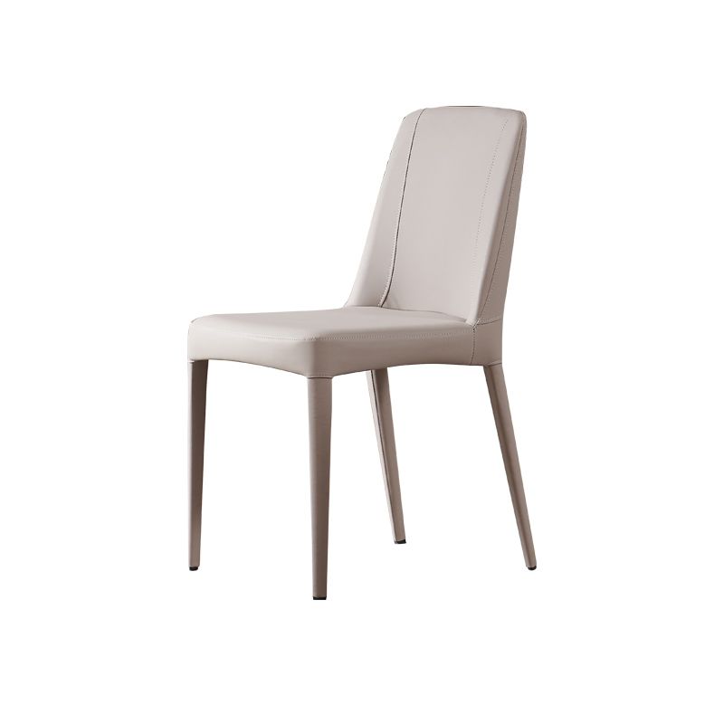 Silla de comedor de comedor de comedor de metal contemporáneo para uso en el hogar