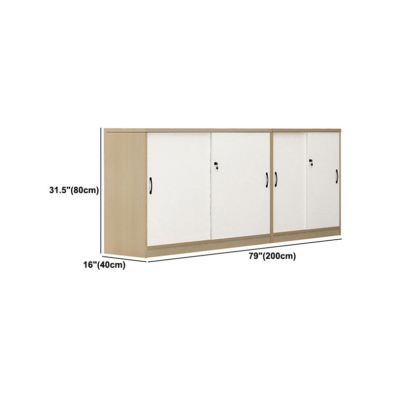 Babor de archivos de madera de archivo lateral de estilo moderno para la oficina en casa