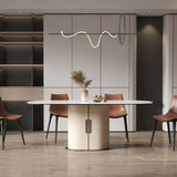 1/4/5/6/7ピース焼結石の長方形の形状ダイニングテーブルセット