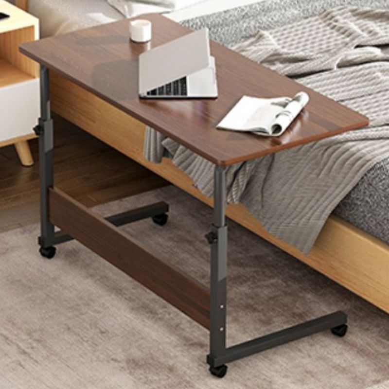 Modernistic Rectangular Corner Table 4 Legs Metal Side End Table with Storage