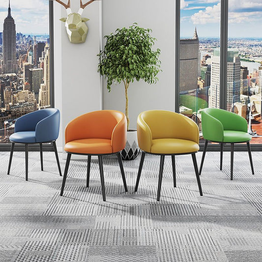 Modern Upholstered Home Arm Chair Solid Back Matte Finish Dining Chair Clearhalo ' kitchen&dining_furn' 'Dining Chairs' 'Dining Tables & Seating' 'dining_chair' 'furn' 'furn_dining_chair' 'Furniture' 'furniture_dining_chair' 'Kitchen & Dining Furniture' 'kitchen' 1200x1200_35e592c8-9f0b-468b-aac6-646b01037639