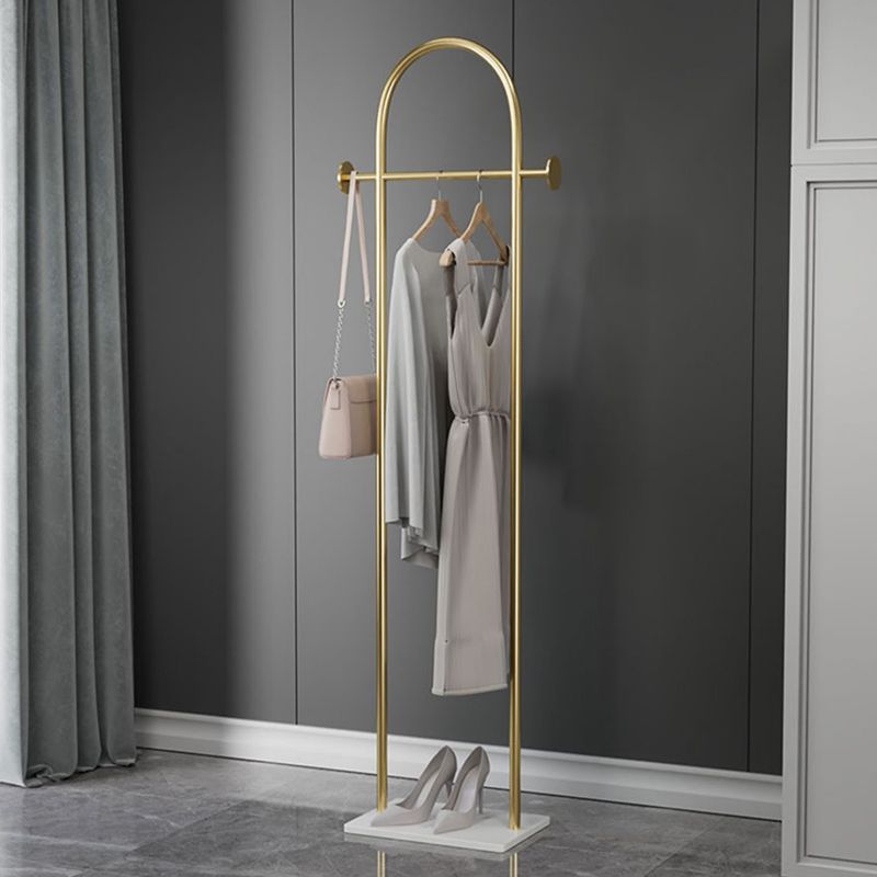 Metal Entryway Kit Industrial Hall Tree with Hanging Rail Free Standing Coat Rack Clearhalo 'Entry & Mudroom Furniture' 'furn' 'furn_hall_tree_coat_racks' 'Furniture' 'Hall Trees & Coat Racks' 'hall_tree_coat_racks' 1200x1200_35e61e94-1643-467e-81a1-3a20d3f12324