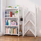Contemporary Folding Steel Etagere Bookshelf with Caster Wheels Clearhalo 'Bookcases' 'furn' 'furn_bookcases' 'Furniture' 'furniture_bookcases' 'kitchen' 'kitchen_bookcases' 'Living Room Furniture' 'Office Furniture' 1200x1200_35e7a05f-f775-4a9f-9aeb-9e47e4b5f250