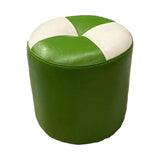 Bloc de couleur Pouf Cylindre Forme de faux cuir Pouf résistant aux taches contemporaines