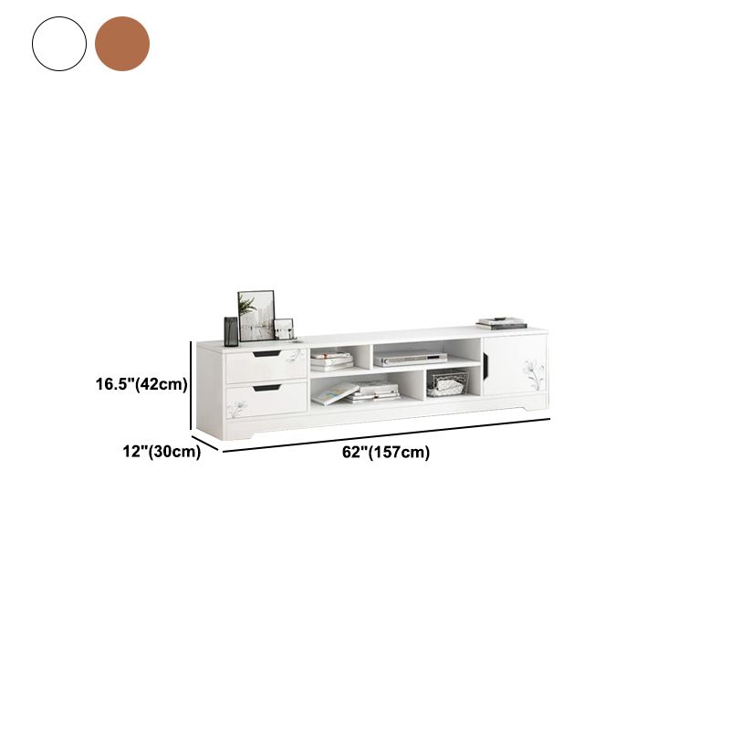 スカンジナビアのテレビメディアスタンドエンジニアリングウッドテレビスタンドコンソール