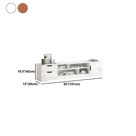 Scandinavian TV Media Stand Engineered Wood TV Stand Console