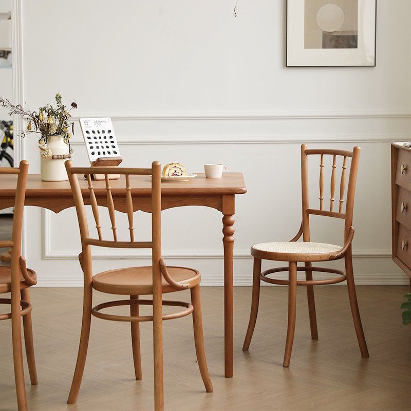 Traditional Style Side Chair Solid Wood Slat Back Dining Room Chair Clearhalo 'Dining Chairs' 'Dining Tables & Seating' 'dining_chair' 'furn' 'furn_dining_chair' 'Furniture' 'Kitchen & Dining Furniture' 1200x1200_35eb0d17-bc10-4f93-a829-1be48ec7dac6
