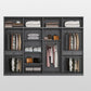 Modern Glass Wardrobe Cloth Rod Included Wardrobe Closet without Light Clearhalo 'Armoires & Wardrobes' 'armoires_wardrobes' 'Bedroom Furniture' 'furn' 'furn_armoires_wardrobes' 'Furniture' 1200x1200_35ebbb22-0e9c-472c-ba3b-880376b9108f