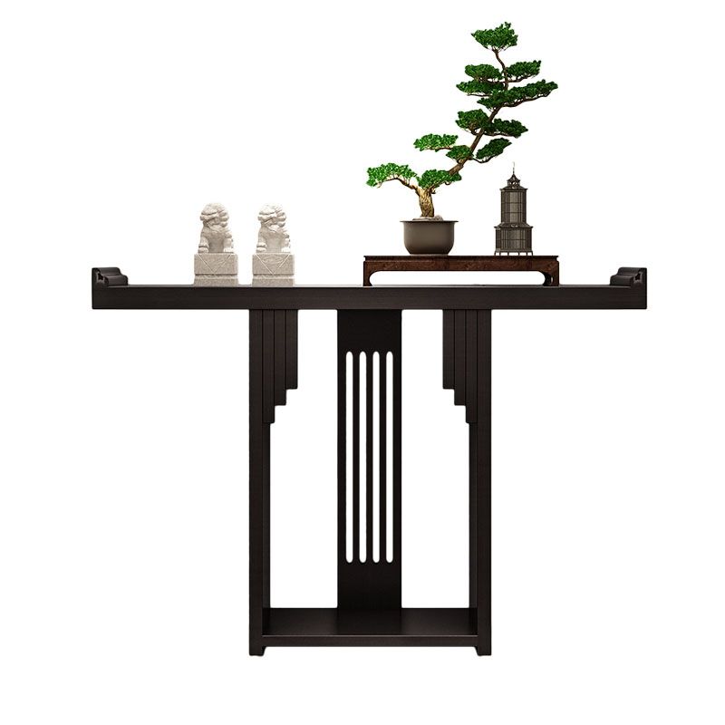 Tavolo della console del rettangolo di pino Mid-secolo moderno da 12 "W tavolo accento per Hall