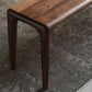 Panca in legno massiccio contemporaneo panca posti a sedere in marrone con gambe