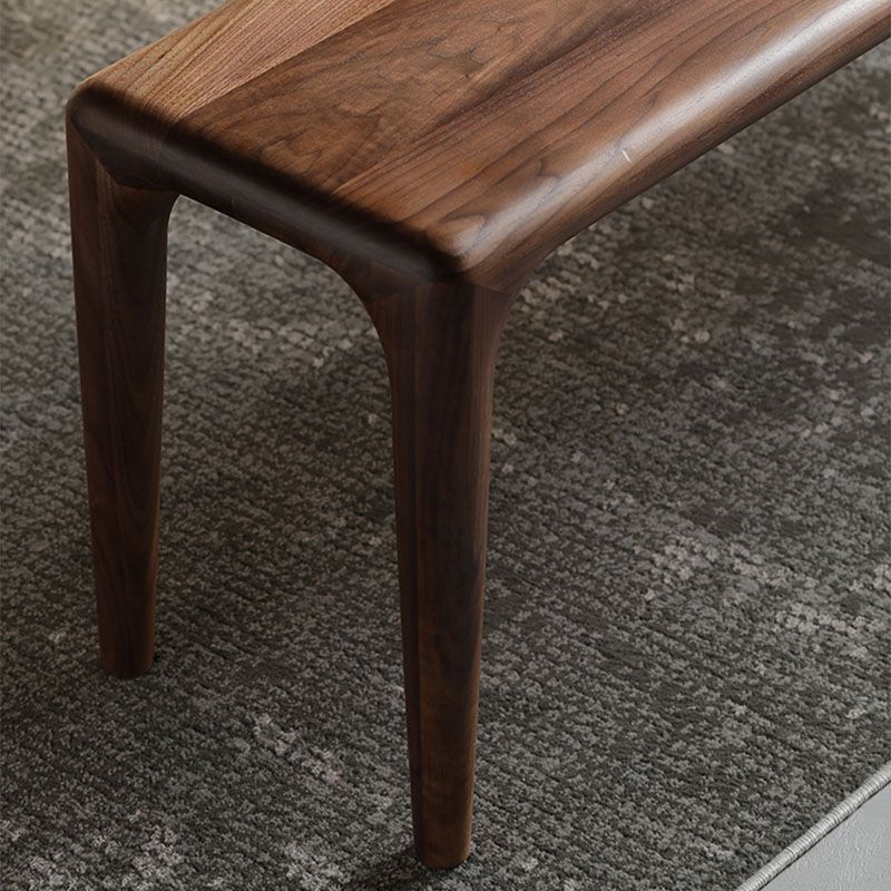 Panca in legno massiccio contemporaneo panca posti a sedere in marrone con gambe