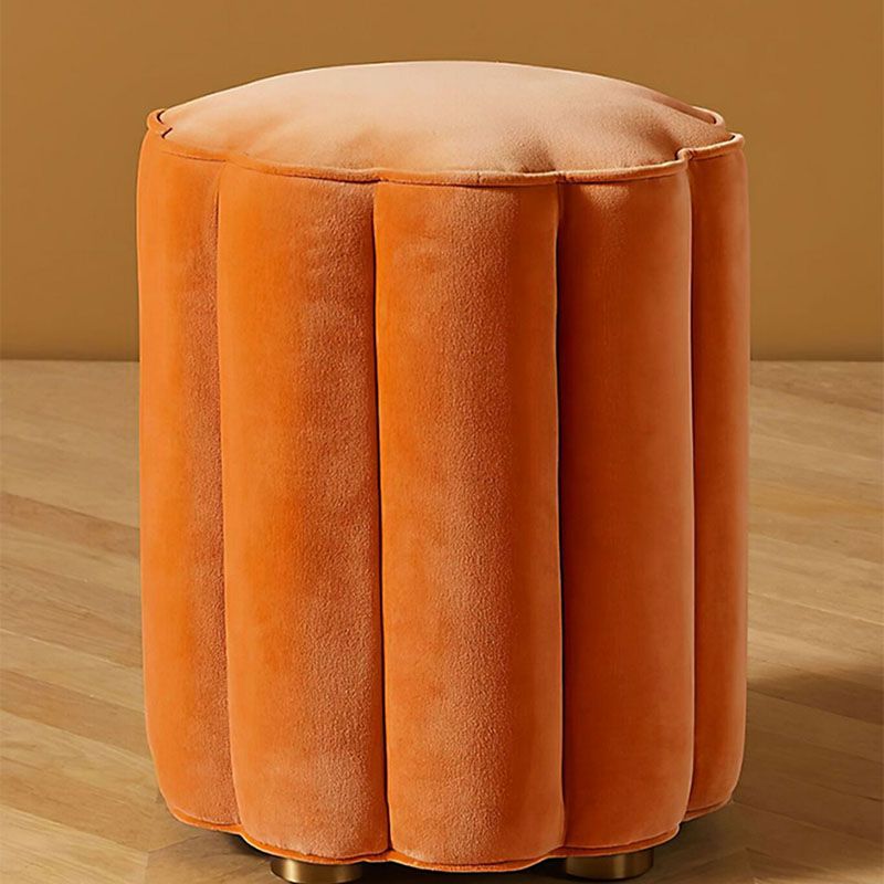 Solid Color Flannel Standard Stool Modern Style Simple Unique Shape Stool Clearhalo 'furn' 'furn_ottomans_poufs' 'Furniture' 'Living Room Furniture' 'Ottomans & Poufs' 'ottomans_poufs' 1200x1200_35ed3977-653c-44d4-8da8-ff044dca245f