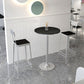 Modern Stone Round Top Bar Table Metal Base Pub Table for Restaurant Clearhalo 'Bar Furniture' 'Bar Tables' 'bar_tables' 'furn' 'furn_bar_tables' 'Furniture' 'furniture_bar_tables' 'Kitchen & Dining Furniture' 1200x1200_35edabfd-8667-4f26-bcb8-5dc533285eaa