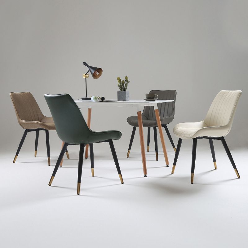 Nordic Cushioned Dining Chair 33"H Parsons Chair with Metal Base for Restaurant Clearhalo ' kitchen&dining_furn' 'Dining Chairs' 'Dining Tables & Seating' 'dining_chair' 'furn' 'furn_dining_chair' 'Furniture' 'furniture_dining_chair' 'Kitchen & Dining Furniture' 'kitchen' 1200x1200_35ef3034-1951-4ab3-b3ad-eb79e2669970