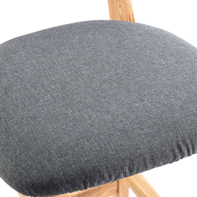 Modern Armless Backrest Counter Stool Wood Dessert Shop Bar Stool with Cushion and Pedal Clearhalo 'Bar Furniture' 'Bar Stools' 'bar_stools' 'furn' 'furn_bar_stools' 'furniture_bar_stools' 'Kitchen & Dining Furniture' 'kitchen&dining_furn' 'kitchen' 'kitchen_furn' Furniture' 1200x1200_35ef5f88-ec5d-44fc-b98f-060db3e21f12