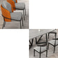 Upholstered Kitchen Dining Chairs Contemporary Metal Arm Chairs