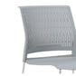 Chaise de bureau en plastique sans bras moderne, chaise de conférence sans roues