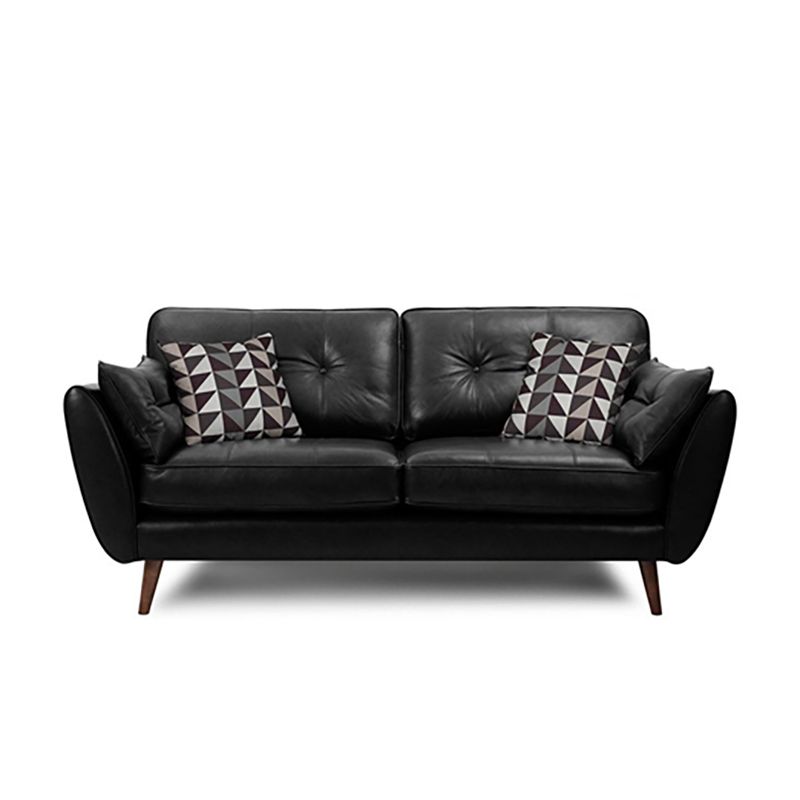Wood Legs Modern Flared Arm Sofa Leather Standard Tufted Sofa Clearhalo 'furn' 'furn_sofas' 'Furniture' 'furniture_sofas' 'kitchen' 'kitchen_sofas' 'Living Room Furniture' 'Sofa' 'sofas' 1200x1200_35f0b02b-e989-41c7-a033-a8cafdde31ec