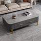Glam 4 Legs Coffee Table Slate Rectangular Coffee Table for Home Clearhalo 'Coffee & Accent Tables' 'Coffee Tables' 'coffee_tables' 'furn' 'furn_coffee_tables' 'Furniture' 'Living Room Furniture' 1200x1200_35f10e76-68f8-4e59-a3cb-a43533ccd646