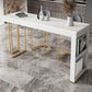 Table de bar rectangulaire de style Glam, ensemble de 1/2/3 pièces en pierre pour usage domestique