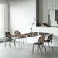 Table à manger rectangulaire moderne, Table en bois avec pieds en plastique pour la maison