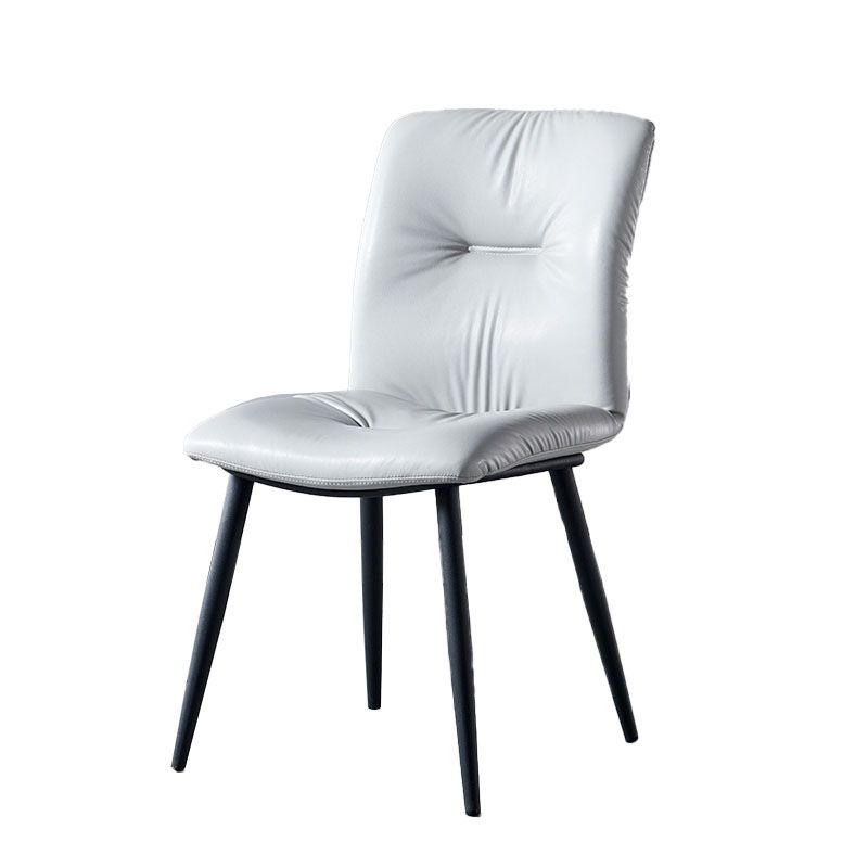Modern Chair Dining Armless Chair with Metal Legs for Kitchen Clearhalo ' kitchen&dining_furn' 'Dining Chairs' 'Dining Tables & Seating' 'dining_chair' 'furn' 'furn_dining_chair' 'Furniture' 'furniture_dining_chair' 'Kitchen & Dining Furniture' 'kitchen' 1200x1200_35f29608-1ee0-40d2-8414-2dbba1070bc1