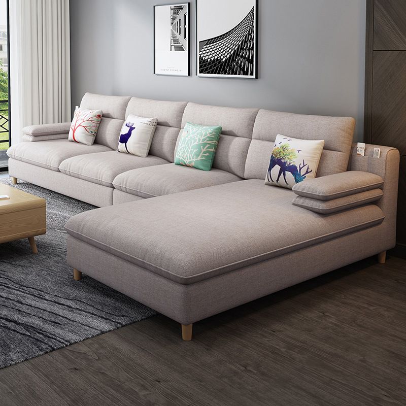 Sofá y chaise para sala de almohada de almohada de 40.94 "H para sala de estar para sala de estar