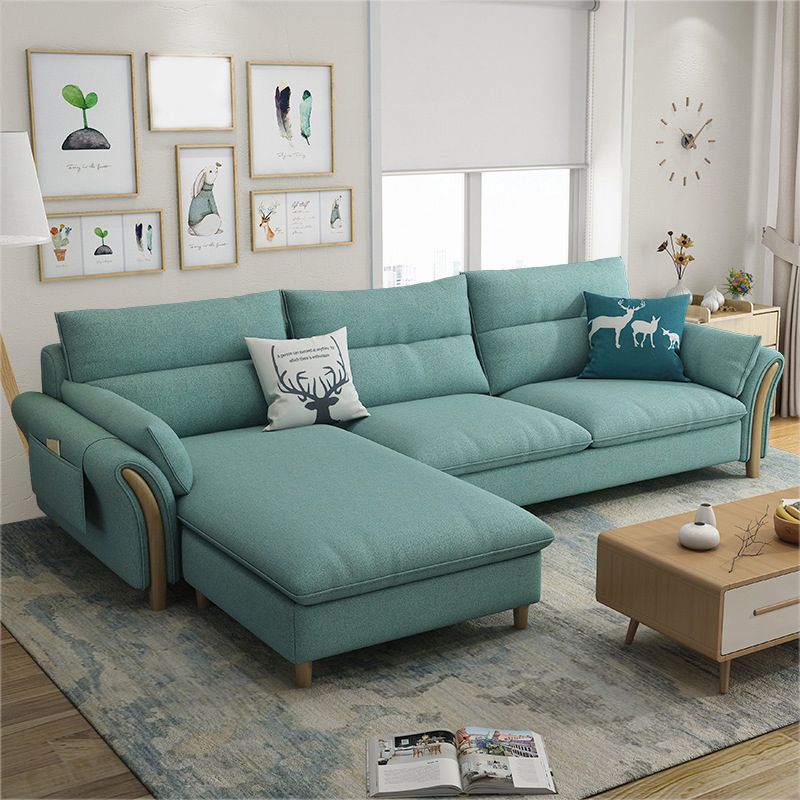 3-Sitzer-Sofasofa aus Stoff mit Überzug und Stauraum