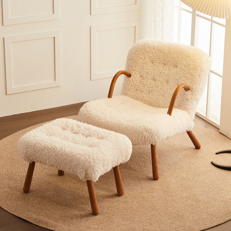 Contemporary Accent Armchair in Solid Wood Frame with Tight Back Clearhalo 'Accent Chairs' 'accent_chairs' 'Chairs & Seating' 'furn' 'furn_accent_chairs' 'Furniture' 'Living Room Furniture' 1200x1200_35f51ef9-c303-426e-a96d-500738696f5a