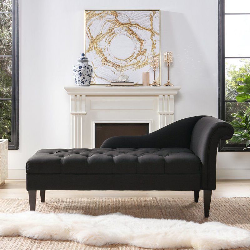Modern Style Chaise Polyester Blend Chaise Lounge with Rolled Arms Clearhalo 'Chairs & Seating' 'Chaise Lounge' 'chaise_lounge' 'furn' 'furn_chaise_lounge' 'Furniture' 'Living Room Furniture' 1200x1200_35f6f717-4a20-482c-94c4-09b09c23111e