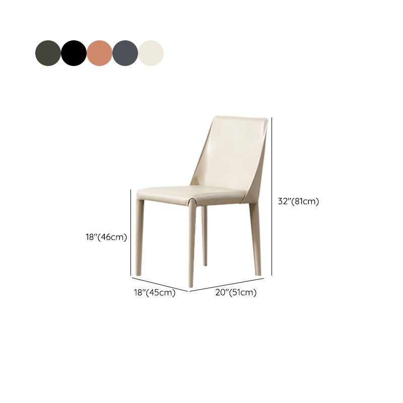 Contemporary Kitchen Dining Chairs Faux Leather Dining Chairs Clearhalo 'Dining Chairs' 'Dining Tables & Seating' 'dining_chair' 'furn' 'furn_dining_chair' 'Furniture' 'Kitchen & Dining Furniture' 1200x1200_35f7cbf9-a1ca-4e55-b979-d694213fa98b