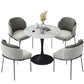 Round Tulip Base Modern Dining Table White Tone Fixed Table of Sintered Stone Clearhalo ' dining_table' 'Dining Tables & Seating' 'Dining Tables' 'furn' 'furn_dining_table' 'Furniture' 'furniture_dining_table' 'Kitchen & Dining Furniture' 'kitchen&dining_furn' 'kitchen' 'kitchen_dining_table' 1200x1200_35f9c83c-0104-4506-aff4-1ea18cf7155c