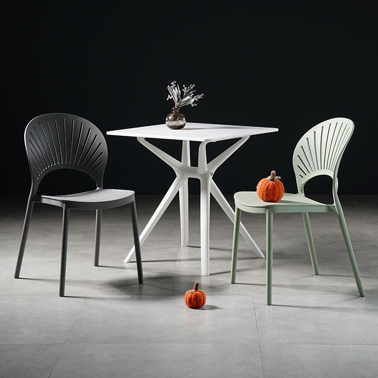 Contemporary Style Dining Chairs Plastic Dining Armless Side Chairs for Kitchen Clearhalo ' kitchen&dining_furn' 'Dining Chairs' 'Dining Tables & Seating' 'dining_chair' 'furn' 'furn_dining_chair' 'Furniture' 'furniture_dining_chair' 'Kitchen & Dining Furniture' 'kitchen' 1200x1200_35fc6b40-157e-44fc-84c5-46fdc40ea224