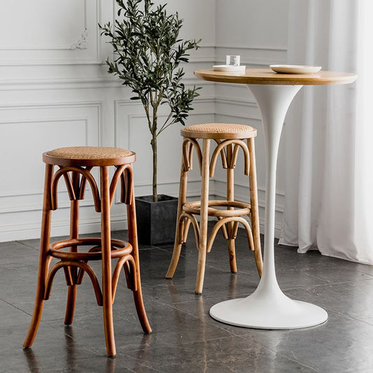 Pedestal Bar Wine Table Industrial Metal Round Pub Height Dining Table for Coffee Shop Clearhalo 'Bar Furniture' 'Bar Tables' 'bar_tables' 'furn' 'furn_bar_tables' 'Furniture' 'furniture_bar_tables' 'Kitchen & Dining Furniture' 1200x1200_35fc76e3-f57f-4a5d-84eb-138f15f795f5