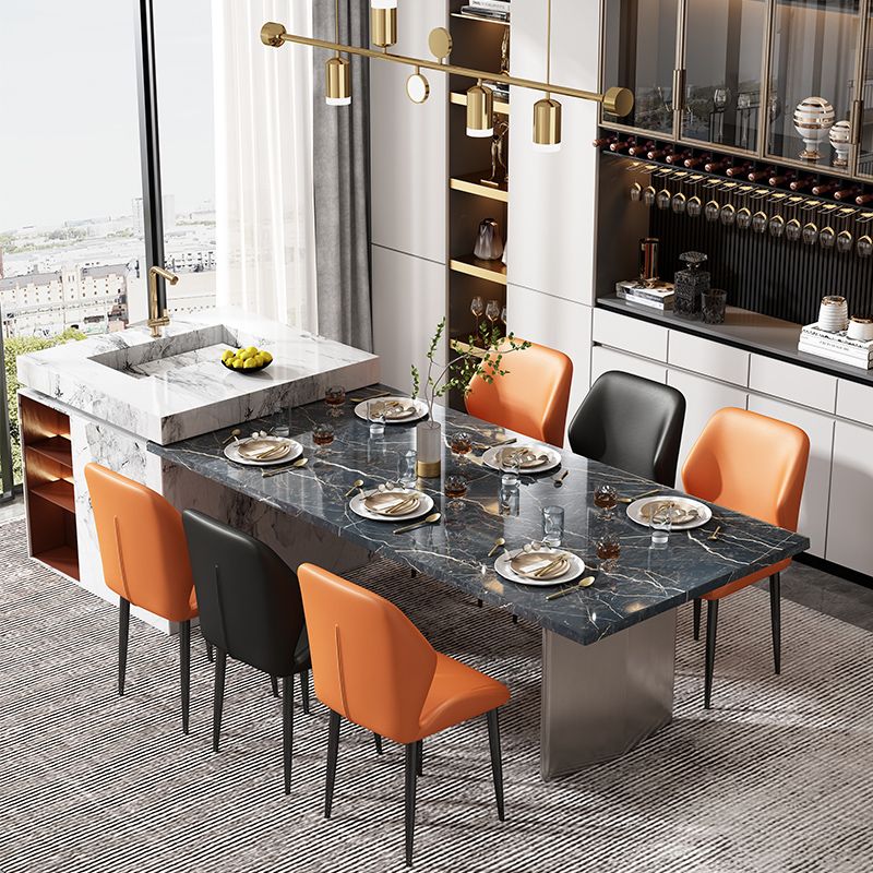 Silla de metal de estilo nórdico silla lateral de comedor de cocina para comedor para comedor