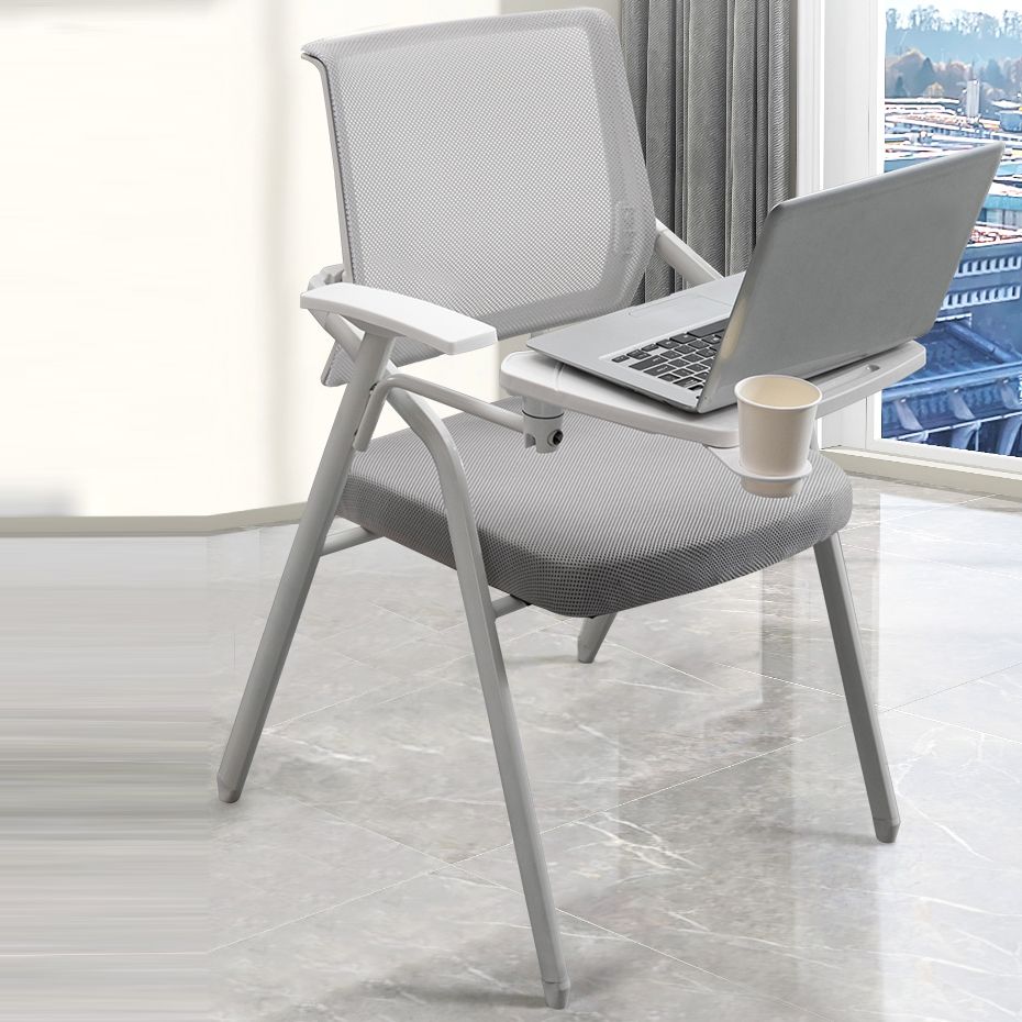 Modern Office Chair with Arms Mid Back Conference Chair with White Frame Clearhalo 'furn' 'furn_office_chair' 'Furniture' 'Office Chairs' 'Office Furniture' 'office_chair' 1200x1200_35fcac86-3cfe-4a8b-8863-1e881960f482
