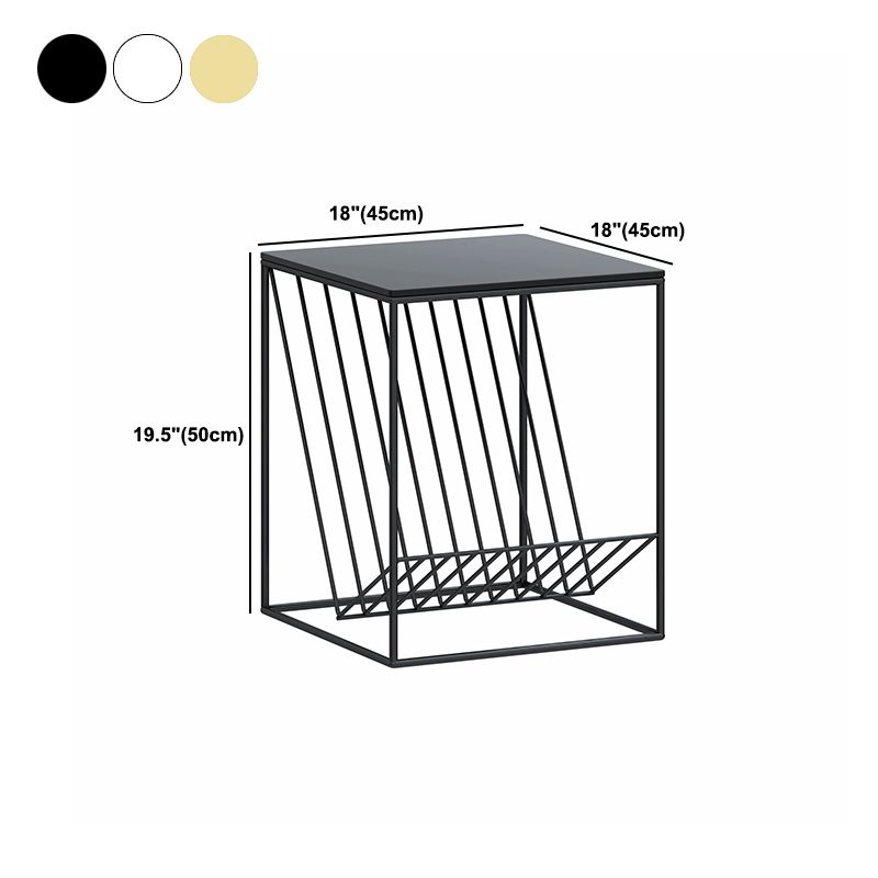 Modern Frame Coffee Table Glass Top Coffee Cocktail Table for Living Room Clearhalo 'Coffee & Accent Tables' 'Coffee Tables' 'coffee_tables' 'furn' 'furn_coffee_tables' 'Furniture' 'Living Room Furniture' 1200x1200_35fd394a-9c9a-40ae-91d9-3294124565ce