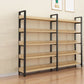 Metal and Wooden Shelf Bookcase Open Modern Brown Book Shelf for Office Clearhalo 'Bookcases' 'furn' 'furn_bookcases' 'Furniture' 'Office Furniture' 1200x1200_35feacb1-44e5-4dd0-bf8e-a29609e63a6f