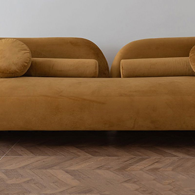 Modern Simple Wool Sofa 2/3-Seater Sloped Arm Sofa with Pillows