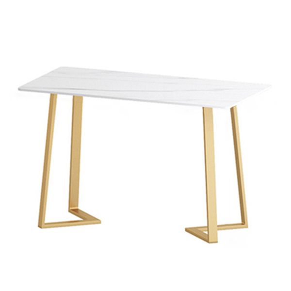 Traditional Luxury Dining Room Table Sintered Stone Table with Gold Metal Base Clearhalo ' dining_table' 'Dining Tables & Seating' 'Dining Tables' 'furn' 'furn_dining_table' 'Furniture' 'furniture_dining_table' 'Kitchen & Dining Furniture' 'kitchen&dining_furn' 'kitchen' 'kitchen_dining_table' 1200x1200_36013f25-e01c-4ac4-a25f-e6c0b9b0e195