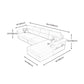 Cushion Back Storage Stain-Resistant Manual Reclining Faux Leather Sectional Sofa Set Clearhalo 'Furniture' 'furniture_sectionals' 'Living Room Furniture' 'Sectionals' 1200x1200_36020440-783e-44c7-beb0-846fcef61aa3